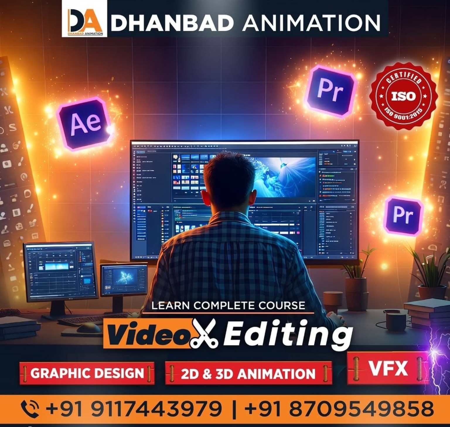Video editing poster